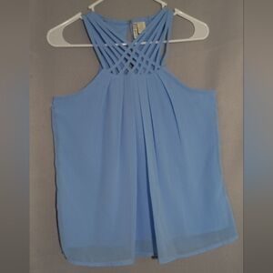 Japna Women's Blue Sleeveless Top Size S